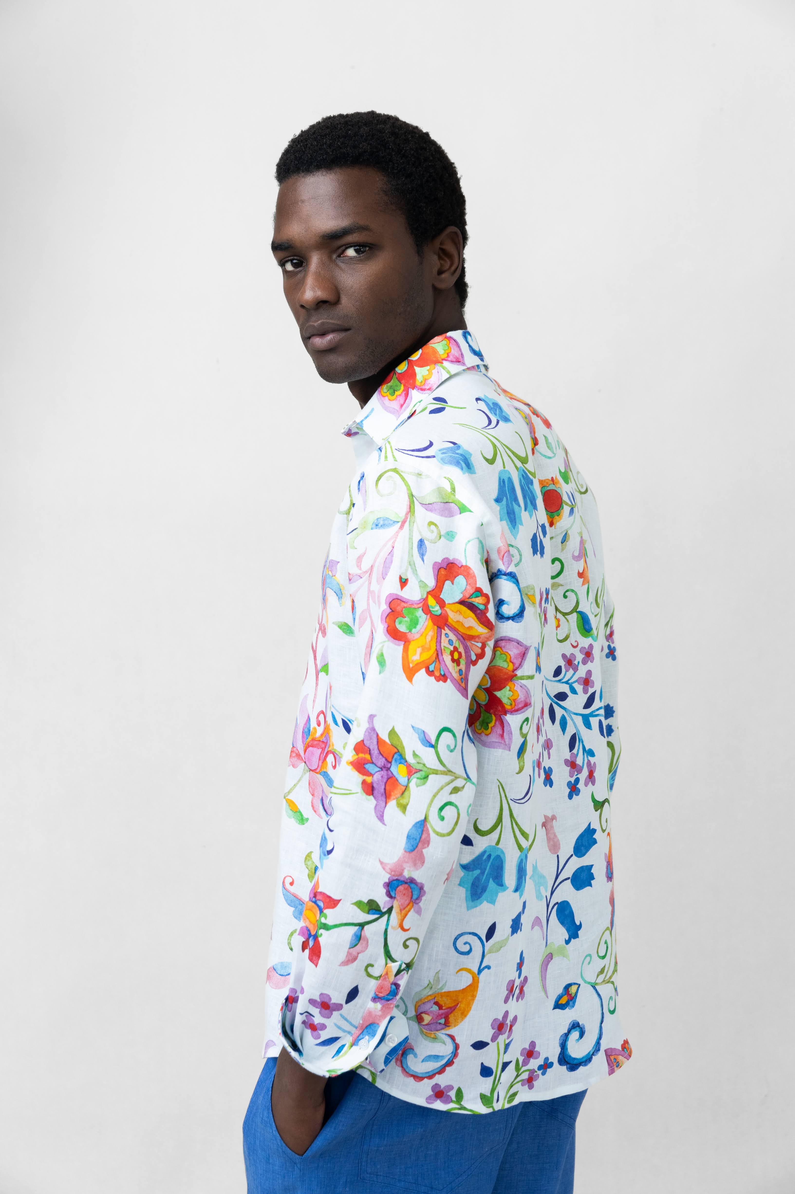 SLIM LINEN SHIRT