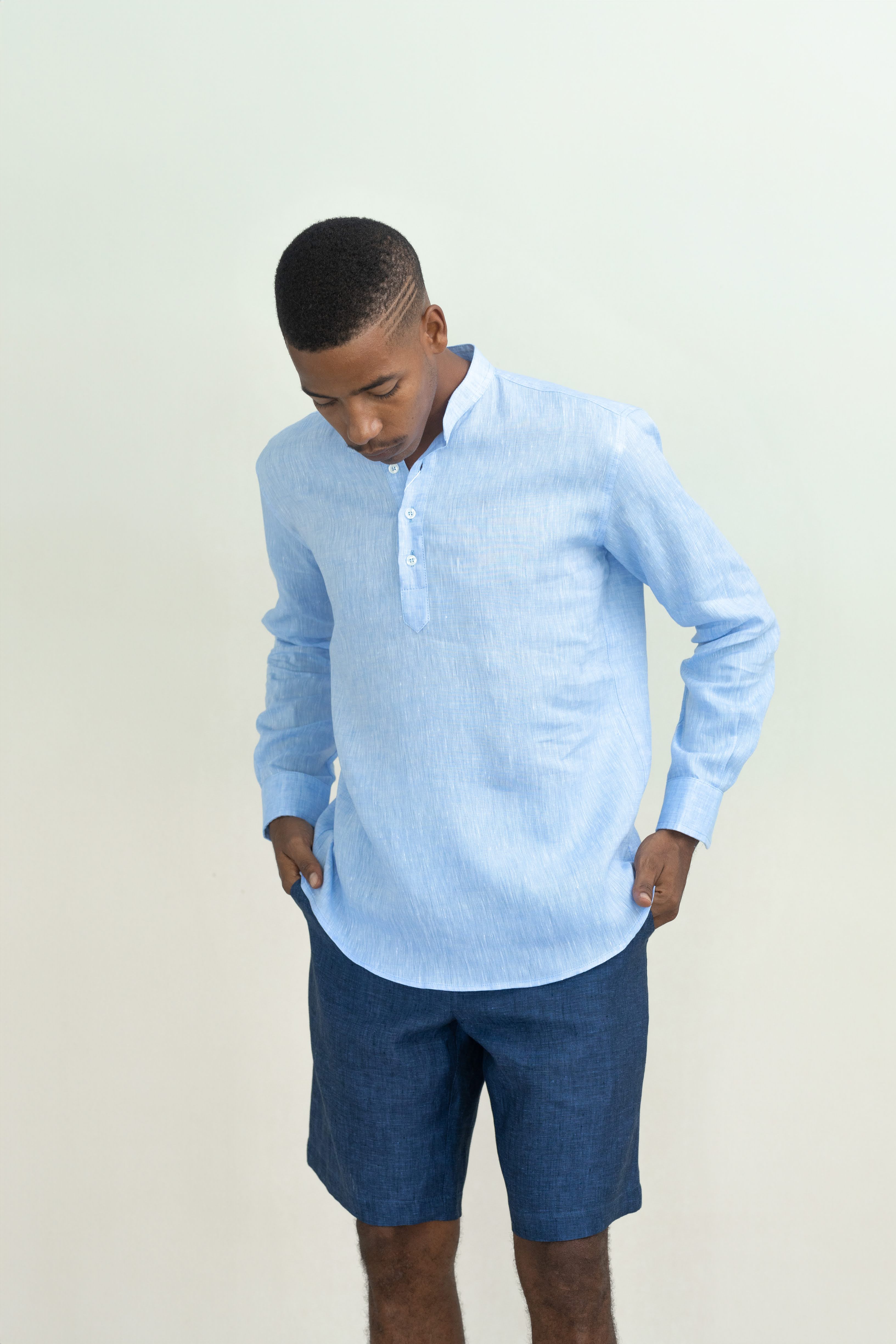 BLUSA KOREAN LINEN SHIRT