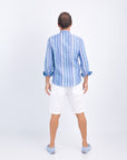 CAMISA SLIM DE LINO COREANA
