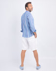 CAMISA SLIM DE LINO COREANA