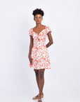 SUSY HALF SLEEVE LINEN DRESS