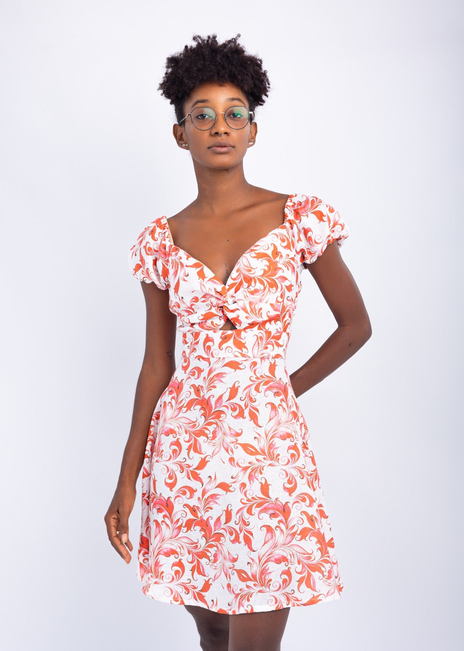 SUSY HALF SLEEVE LINEN DRESS – Mediterraneo Boutique Italiana