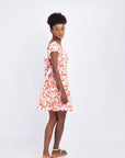 SUSY HALF SLEEVE LINEN DRESS
