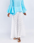 PANTALÓN LINO BOTONES PERLAS