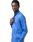 SLIM KOREAN LINEN SHIRT