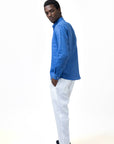 SLIM KOREAN LINEN SHIRT