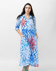 ANTIBES LONG LINEN DRESS