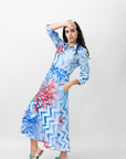 ANTIBES LONG LINEN DRESS