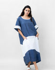 VESTIDO LINO MANGA VUELTA GERMANA