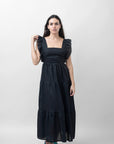 VICTORIA LONG LINEN DRESS