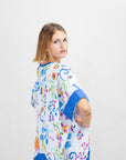 VESTIDO LINO MANGA VUELTA GERMANA