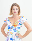 VESTIDO LINO SUSY MEDIA MANGA