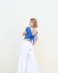 SUSY HALF SLEEVE LINEN BOLERO