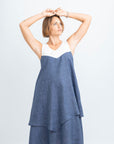 CRISTINA MIDI LINEN DRESS