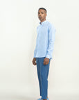 SLIM KOREAN LINEN SHIRT