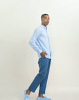 POSILLIPO LONG LINEN TROUSERS