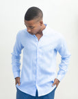 SLIM KOREAN LINEN SHIRT