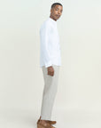 SLIM KOREAN LINEN SHIRT