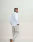 SLIM KOREAN LINEN SHIRT