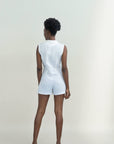 BETTY SHORT LINEN JUMPSUIT