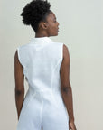 BETTY SHORT LINEN JUMPSUIT