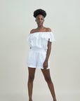 VOILA SHORT LINEN JUMPSUIT