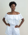 VOILA SHORT LINEN JUMPSUIT