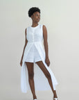 MADONNA LONG LINEN DRESS WITH SHORTS