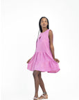 HYDRA SHORT LINEN DRESS