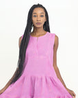 HYDRA SHORT LINEN DRESS