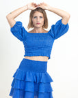 SARA LINEN MINISKIRT