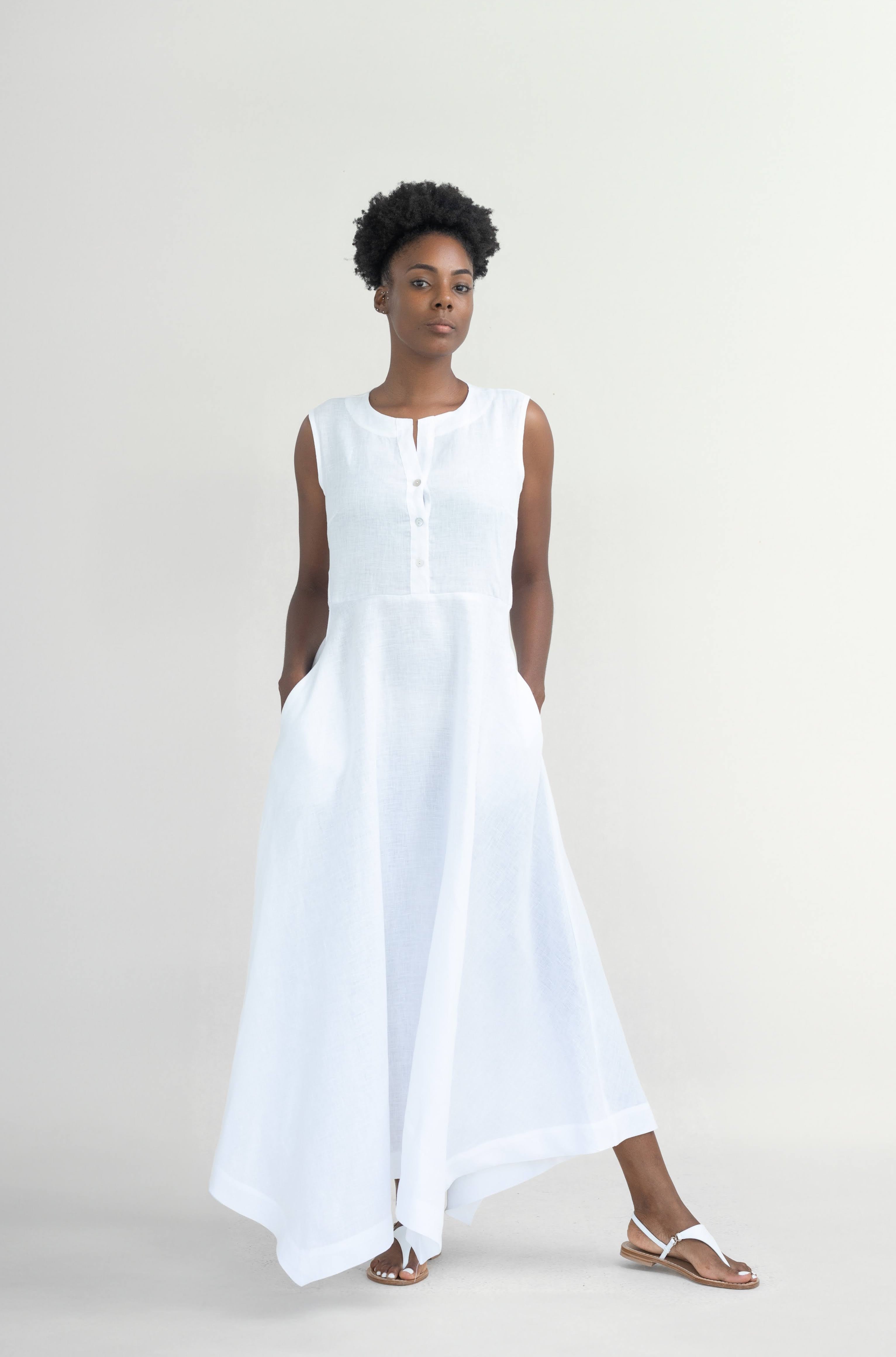 Vestido Lino Blanco Zara Vestido Blanco Vestido Largo Zara 2021