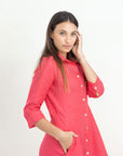ANTIBES LONG LINEN DRESS