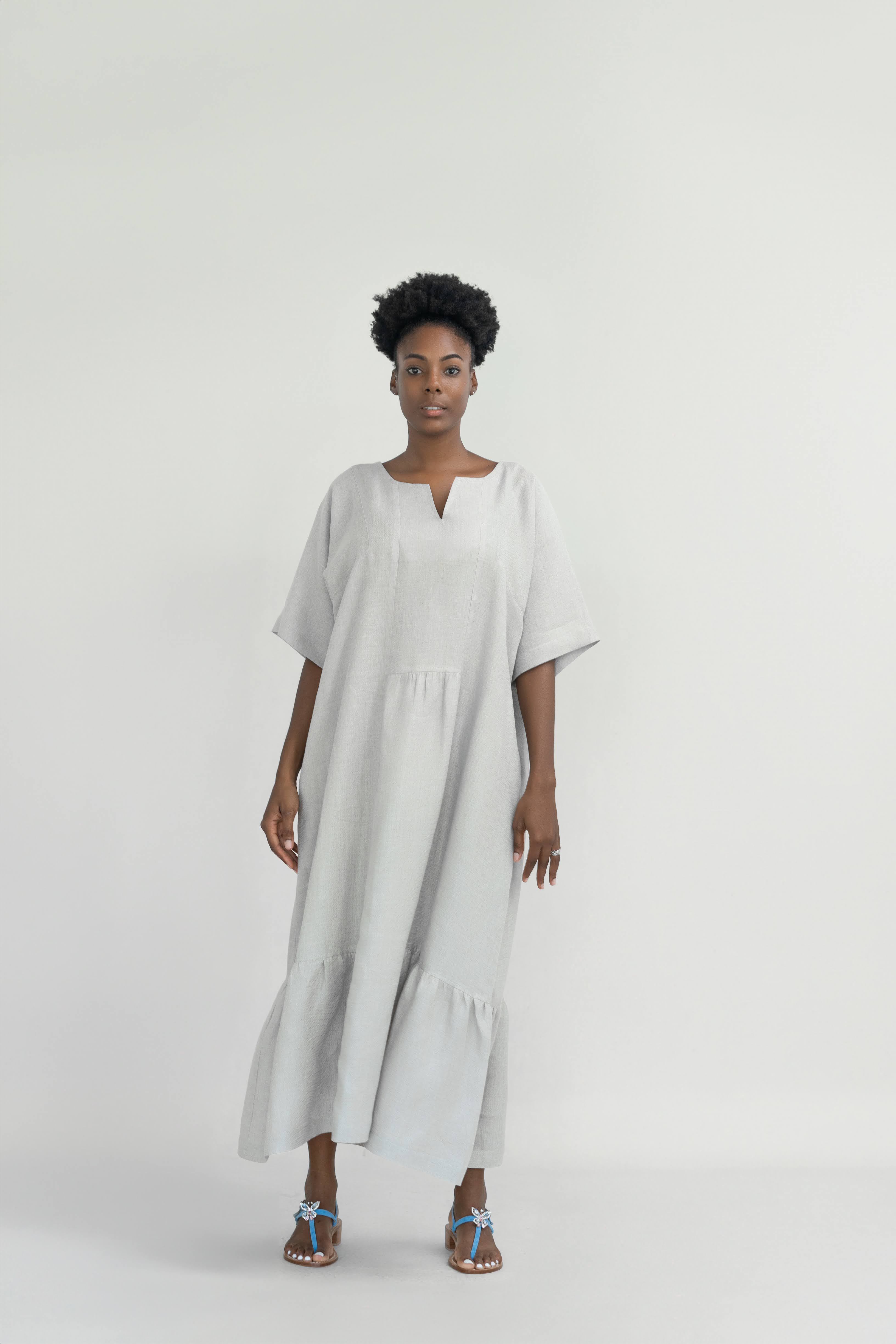 HYDRA LONG LINEN DRESS Mediterraneo Boutique Italiana HYDRA LONG LINEN DRESS Mediterraneo Boutique Italiana