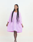 LUNA SHORT 4 BUTTONS LINEN DRESS