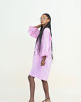 LUNA SHORT 4 BUTTONS LINEN DRESS