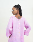 LUNA SHORT 4 BUTTONS LINEN DRESS