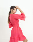 KIRA SHORT LINEN DRESS