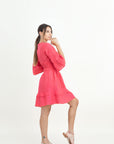 KIRA SHORT LINEN DRESS