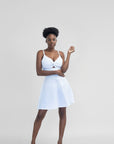 SUSY SHORT LINEN DRESS