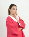 GERMANA MAXI NECK LINEN DRESS