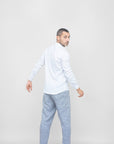 SLIM KOREAN LINEN SHIRT