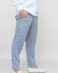 POSILLIPO LONG LINEN TROUSERS