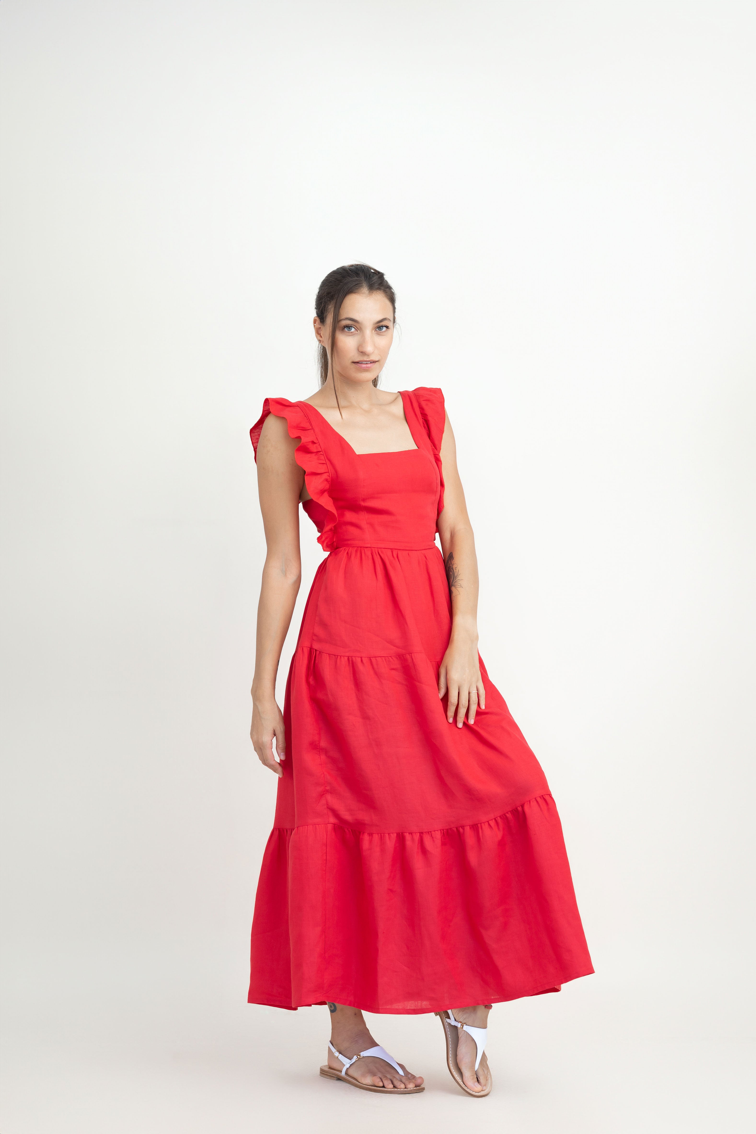 Botanica Linen Long Dress