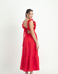 VICTORIA LONG LINEN DRESS