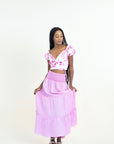 LONG LINEN SKIRT