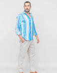 POSILLIPO LONG LINEN TROUSERS
