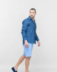 GIULIO SHORT LINEN TROUSERS