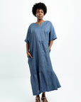 HYDRA LONG LINEN DRESS