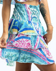 SARA LINEN MINISKIRT